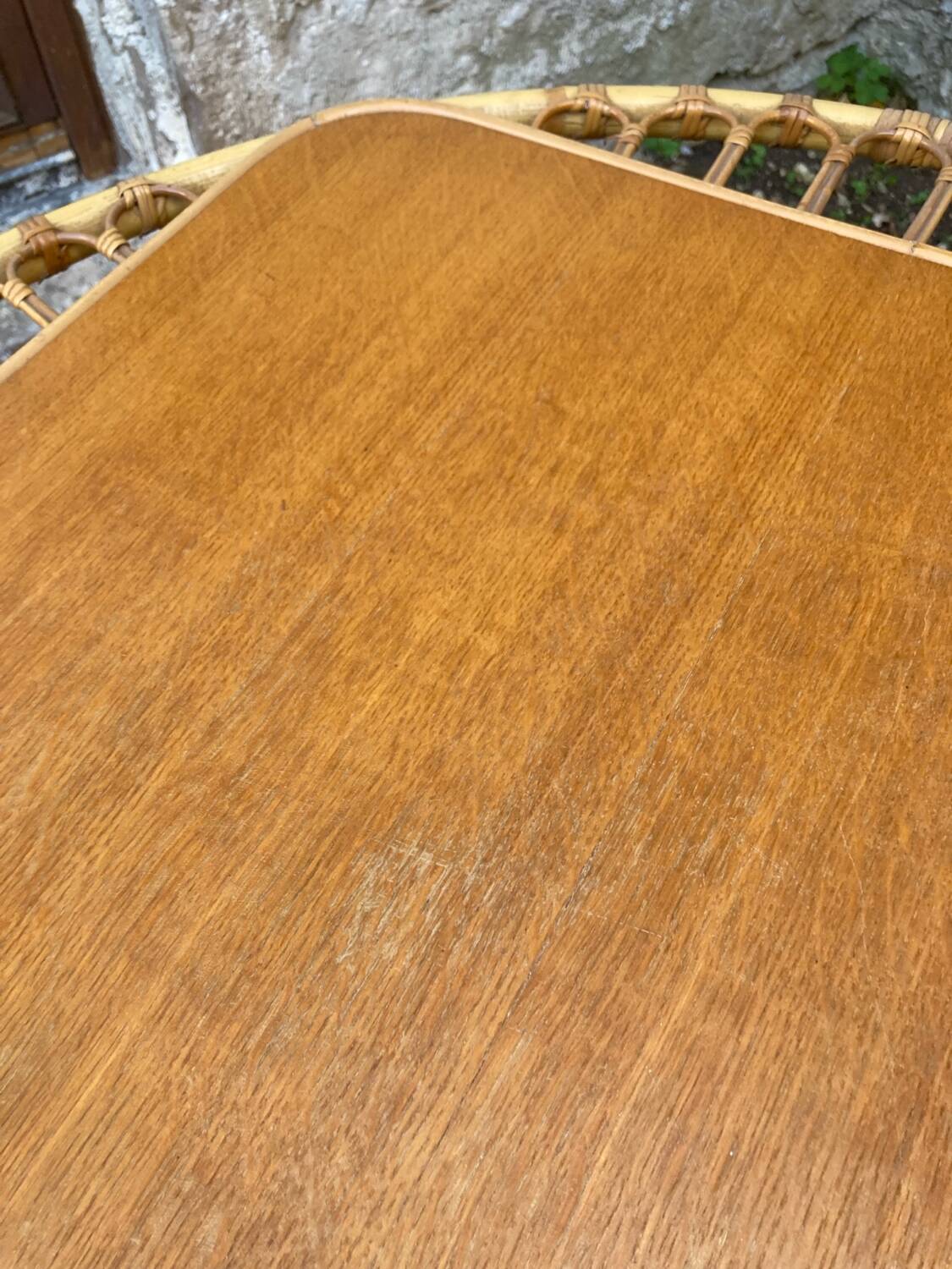 Vintage rattan lounge