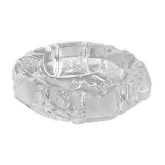 Vintage ashtray chiseled glass
