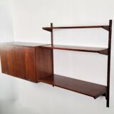 Scandinavian wooden wall-mounted secretary shelf Design Kai Kristiansen