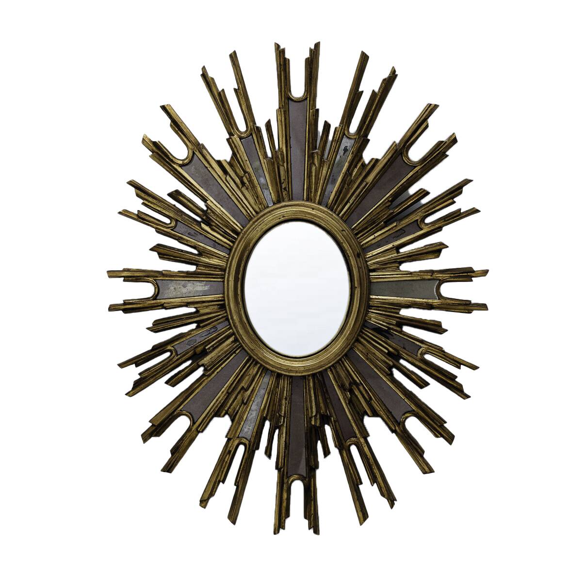 Rare oval convex sun mirror (3 pieces available)