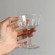 Set of 6 vintage glass cups for ice cream or champagne