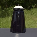 Old Menelit black enameled sheet metal coffee maker -1970