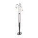 Italian lamppost 3 globes opalines 60s