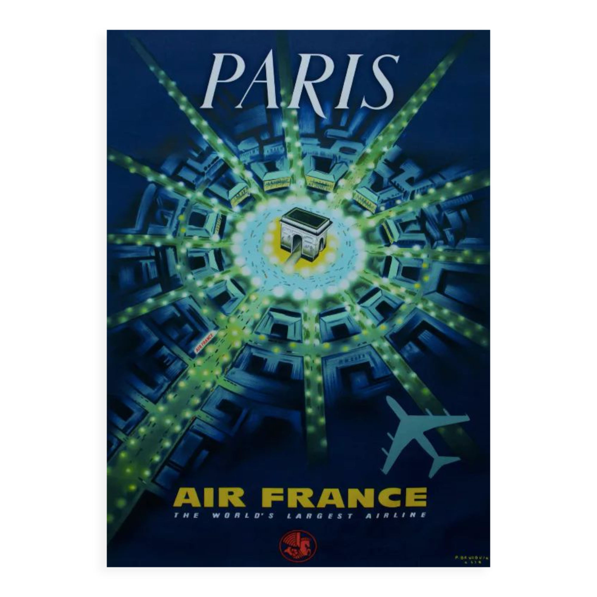 Air France Paris poster