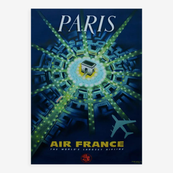 Air France Paris poster