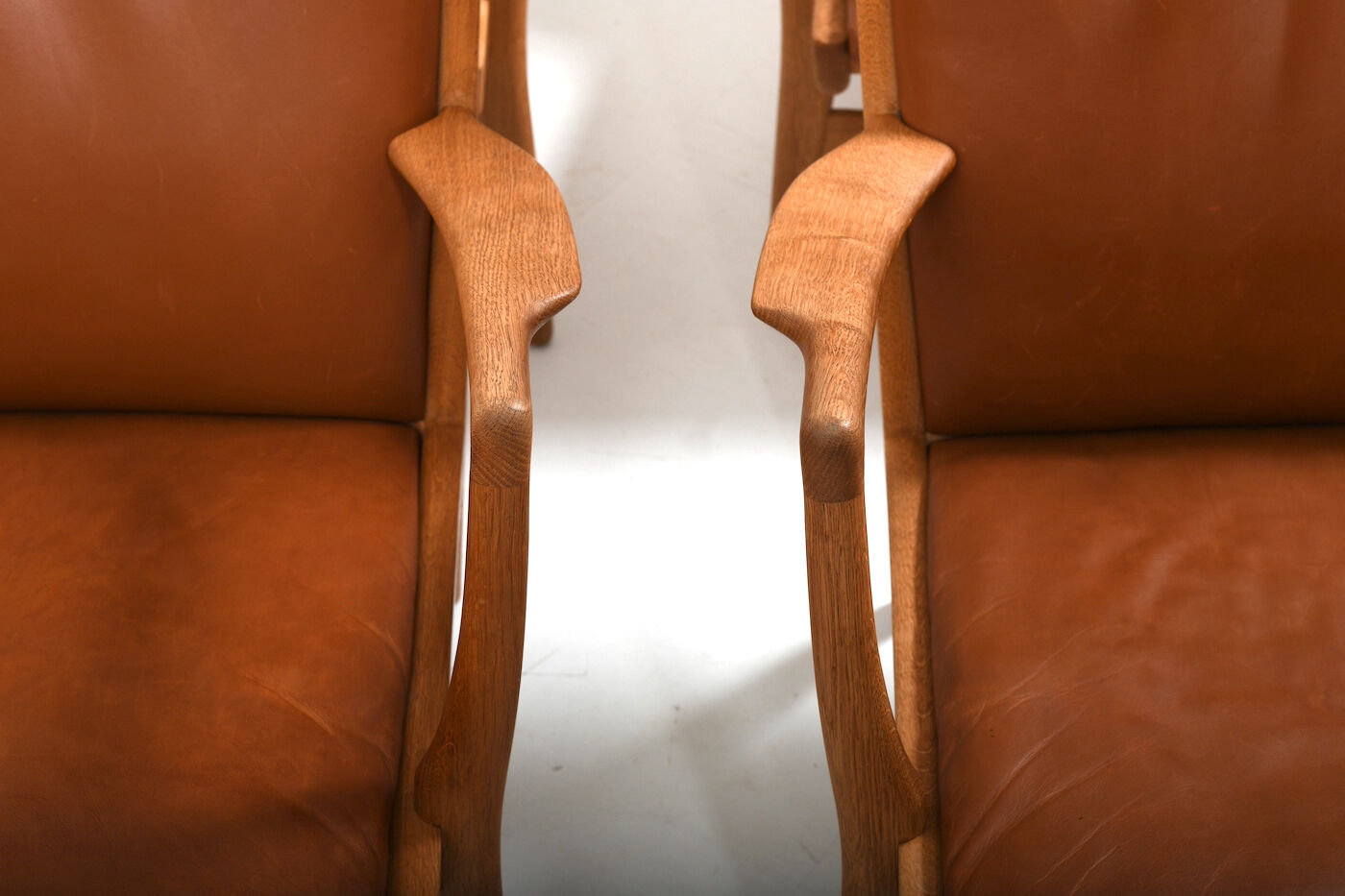 Lot de 4 fauteuils AP-16 en chêne par Hans Wegner