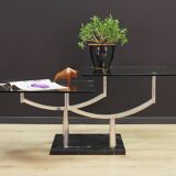 Table basse en métal, design danois, années 1990, production : Danemark