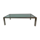 Rectangular Mid-Century Glass Coffee Table by Metaform, 1980s