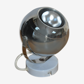 Sconce chrome metal eye ball