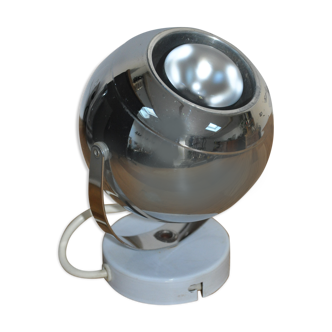 Sconce chrome metal eye ball