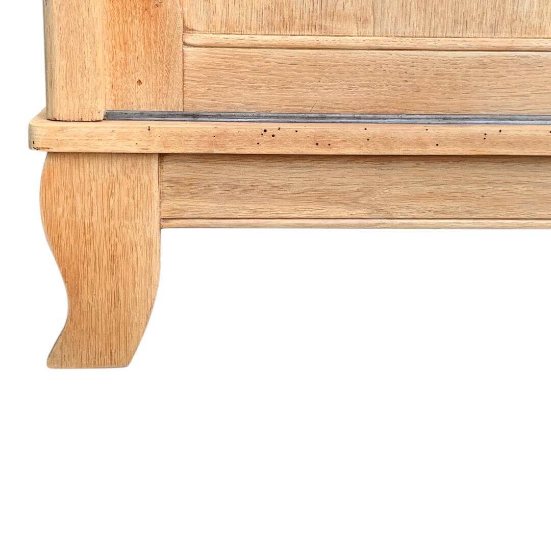 Parisian art deco wardrobe sliding doors solid raw oak