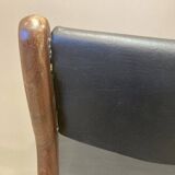 Set of 4 "Scandinavian design" chairs 1950