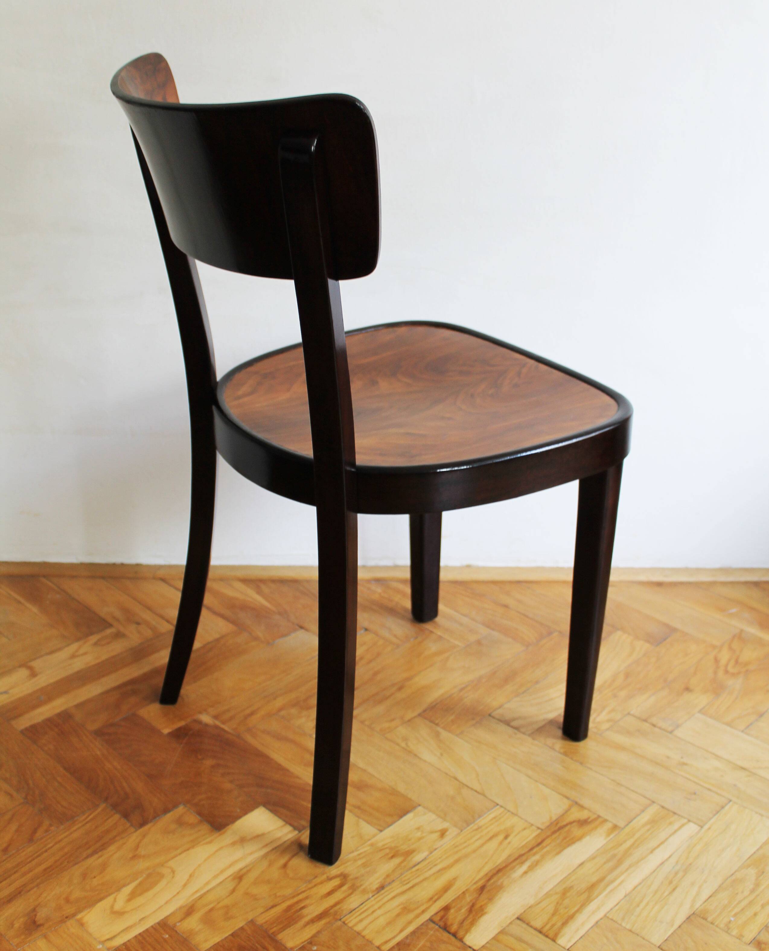 Chaise de salle à manger des années 1930 Modèle A 524 3/4 par Thonet