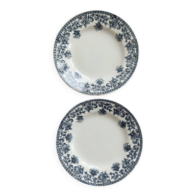 Assiette creuse ancienne terre de fer Saint Amand modèle Jane