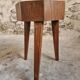 Vintage Oak Stool – Solid Oak Seat – Rustic 1960s Crafts – 31×31×50 cm