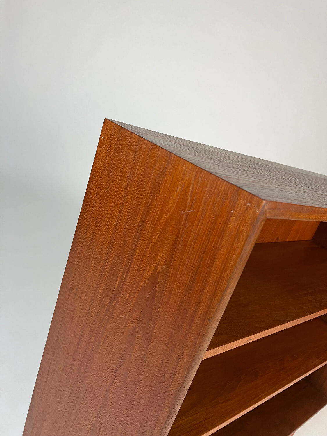 Mid-century teak bookcase shelf highboard 60s WK vintage