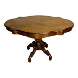 Violin-shaped pedestal table