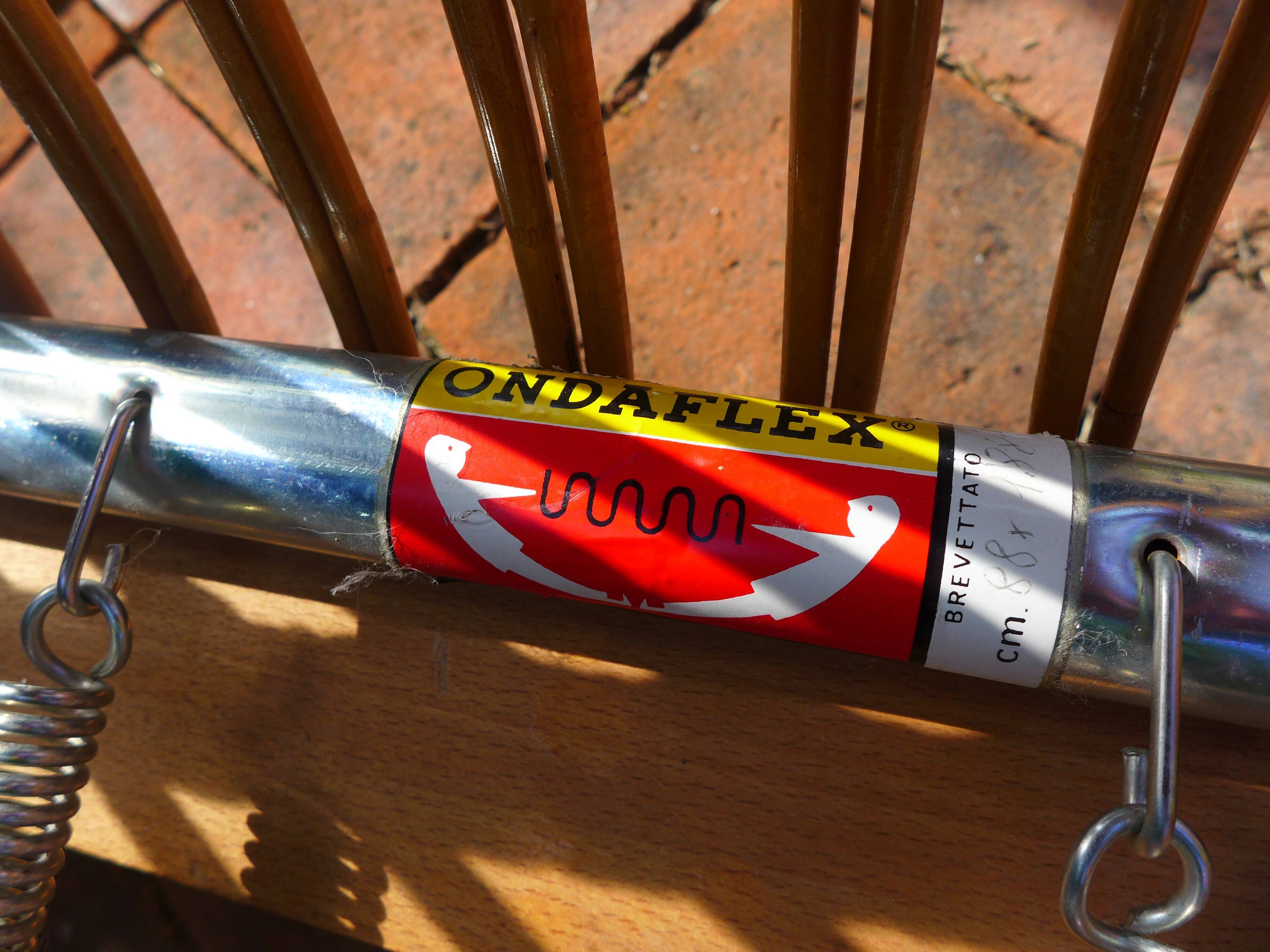 Vintage rattan bed 90X190