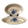 Duo of blue flower raviers Saint-Amand 30s-40s