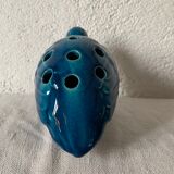 Vase pique flower ceramic design blue bird