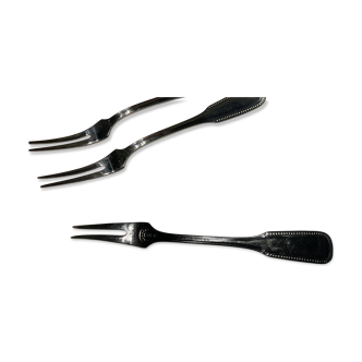 Coffret de 12 fourchettes à escargots . Guy Degrenne