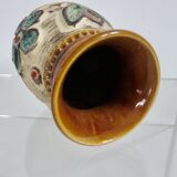 Ceramic vase with floral decoration "West Germany" 50s 60s