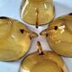 4 cups and saucers VERECO amber