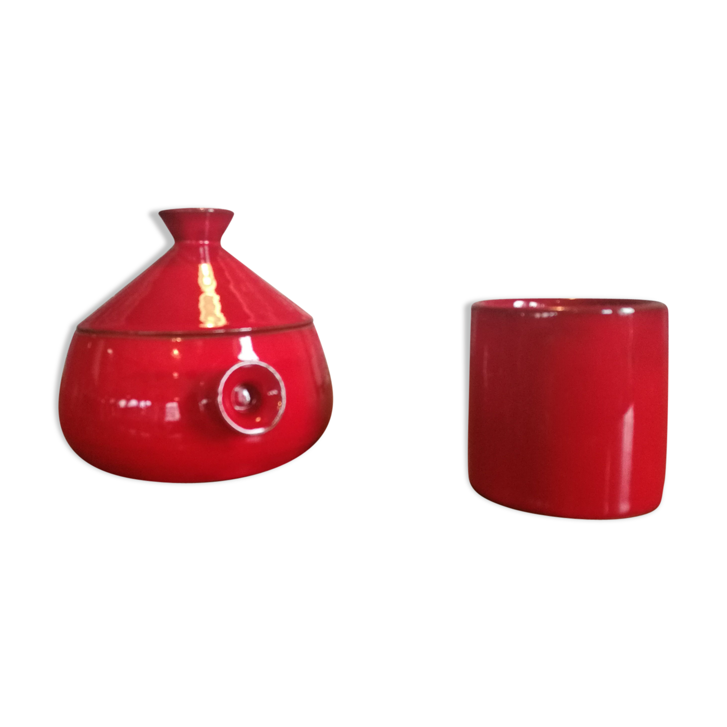 Lidpot and Cup Grandjean Jourdan Vallauris