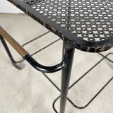 Trolley in perforated sheet metal