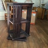 Mahogany revolving bookcase