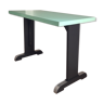 Bistro table in water green formica