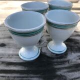 Set de 4 coquetiers en céramique vintage
