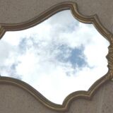 Louis XV style mirror guaranteed with water-gilded wood and gold leaf