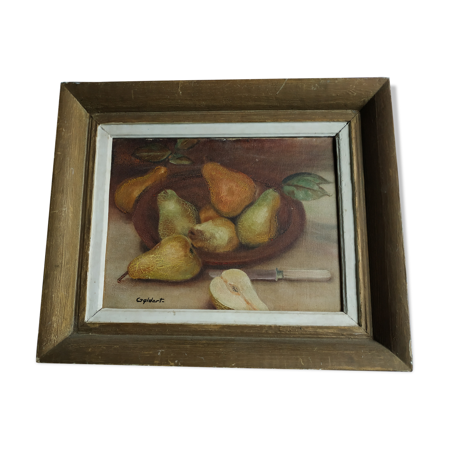 Still life with pears