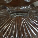 Three-pointed glass candlestick