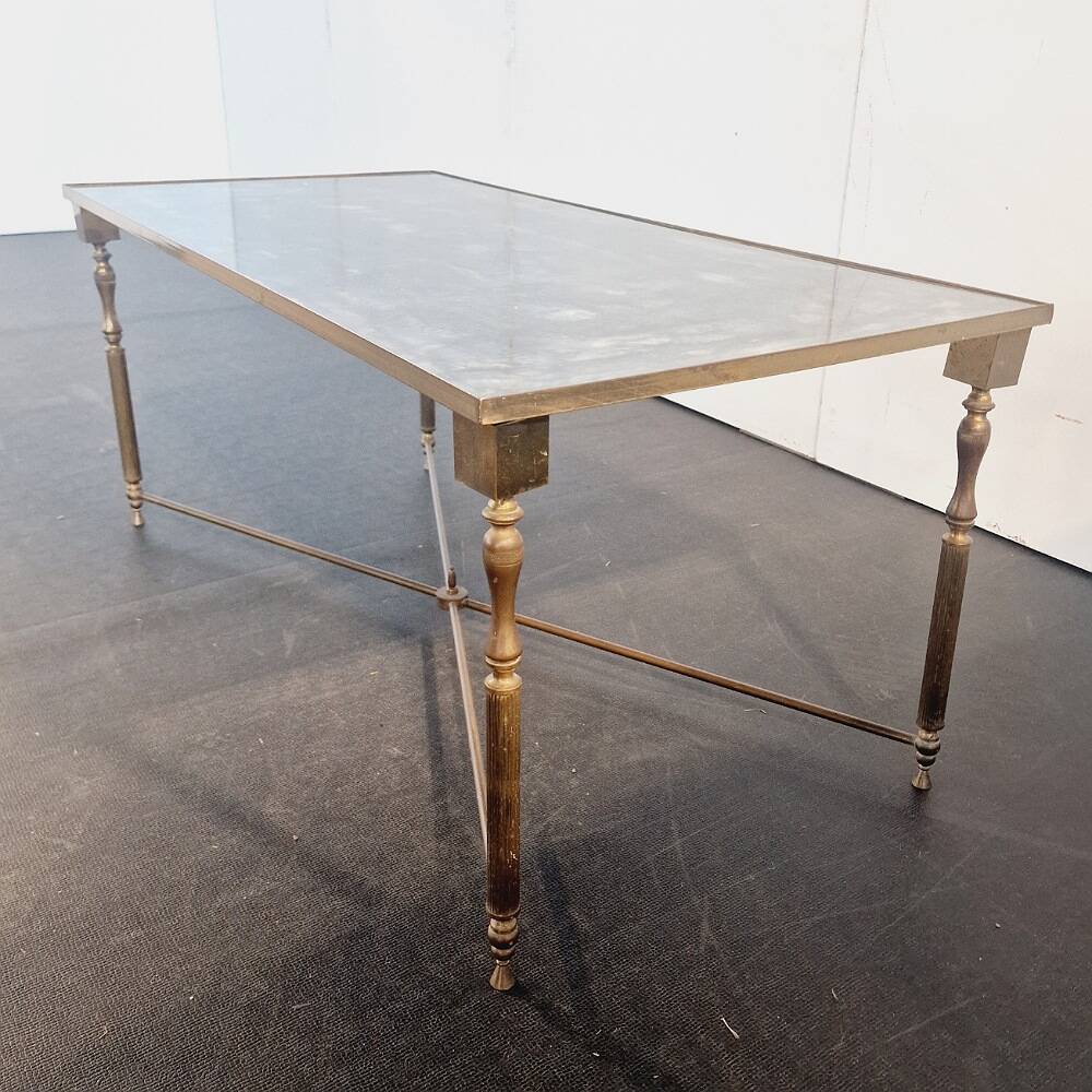 Vintage Eglomise Glass Coffee Table