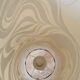 Lampadaire vintage Dumler & Breiden : Abat-jour zébré Pop Art allemand