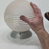1950 ball ceiling light with golden grooves d19cm