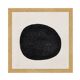 Collection of 5 black paintings on paper signed Eawy.