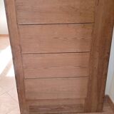 Wood paint on beveled mirror