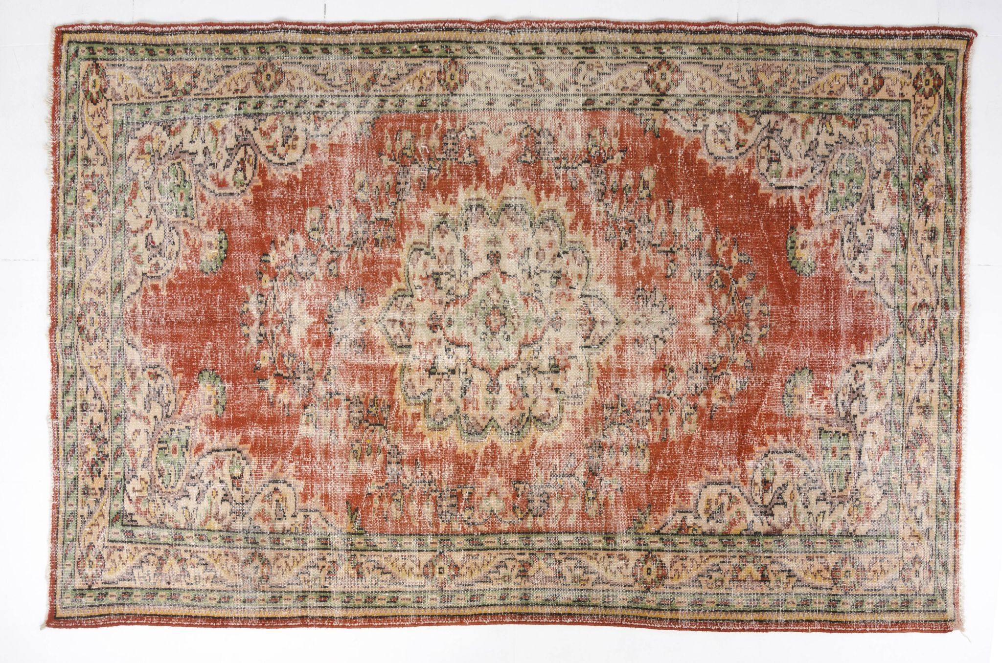 Tapis vintage en laine turque anatolienne