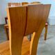 Set of 6 solid elm chairs 70s vintage Seltz design