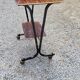 Rolling service of the 60s mahogany varnished and metal