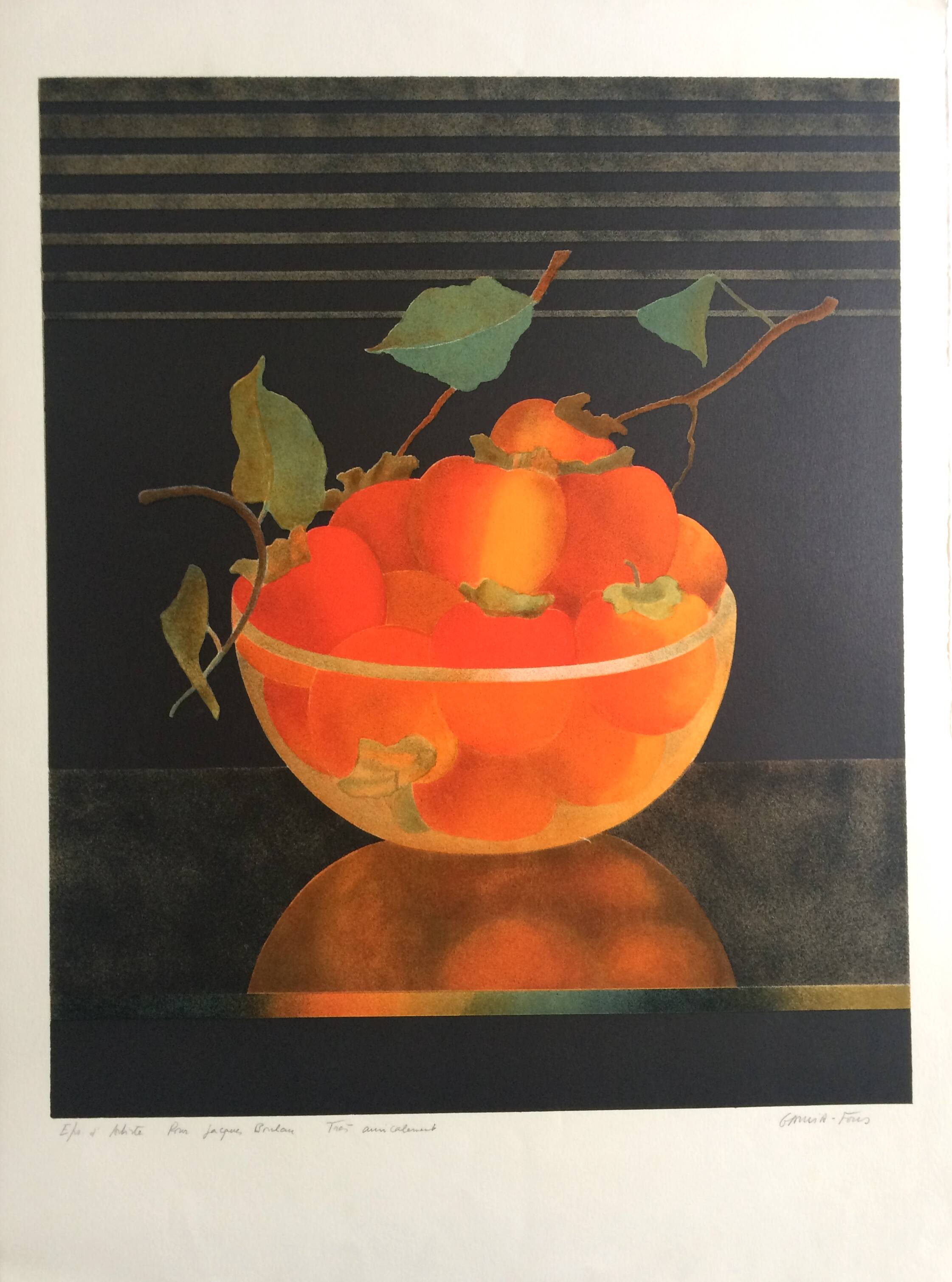 Pierre garcia-fons, untitled. original lithograph signed in pencil