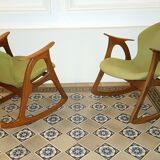 1/2 Chair Rocking chair Danish Aage Christiansen for Erhardsen & Andersen