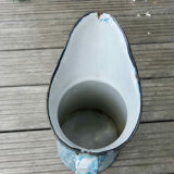 Pitcher enamelled blue and white 30s 40s