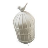 Lampe cage en porcelaine