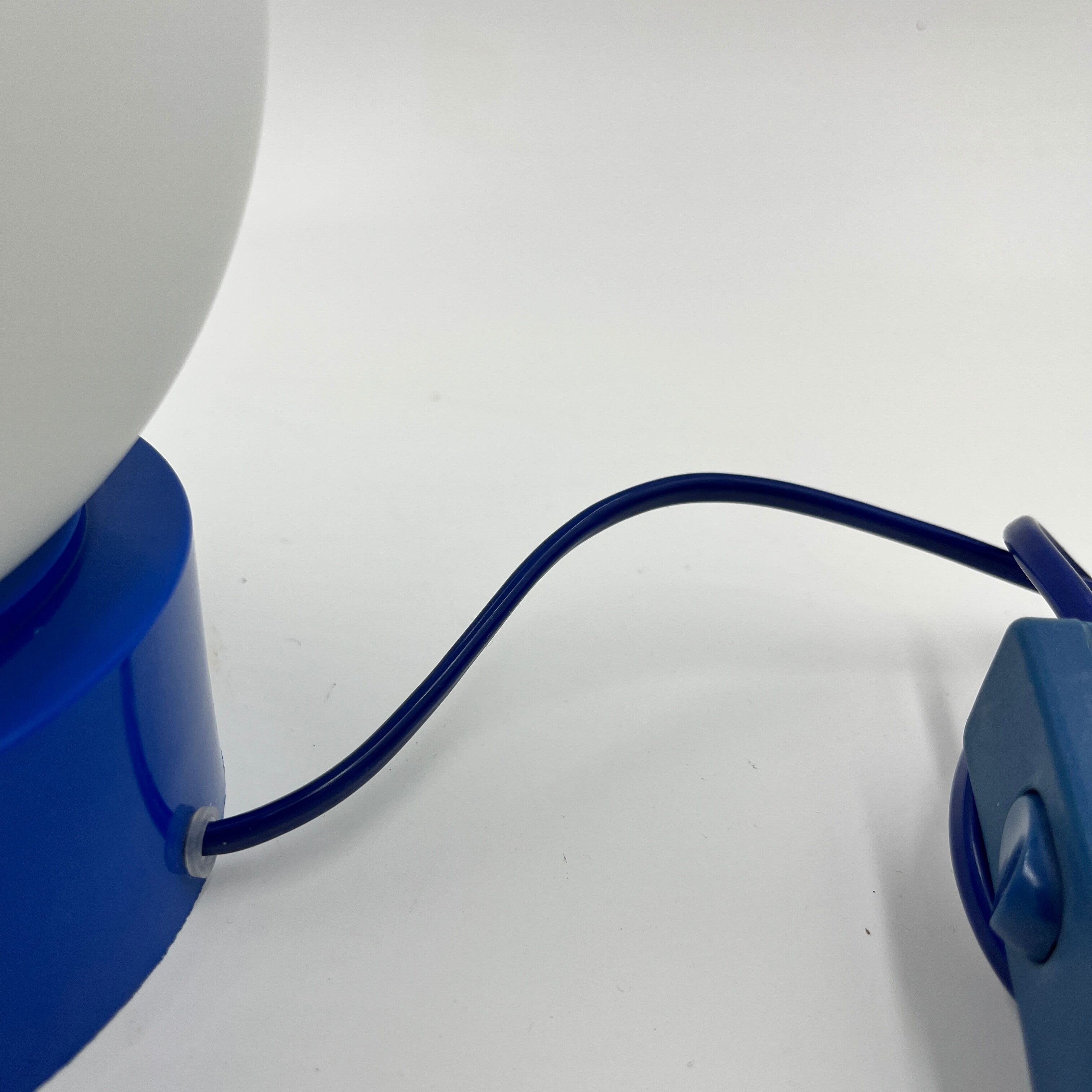 Blue table lamp Domec 80s