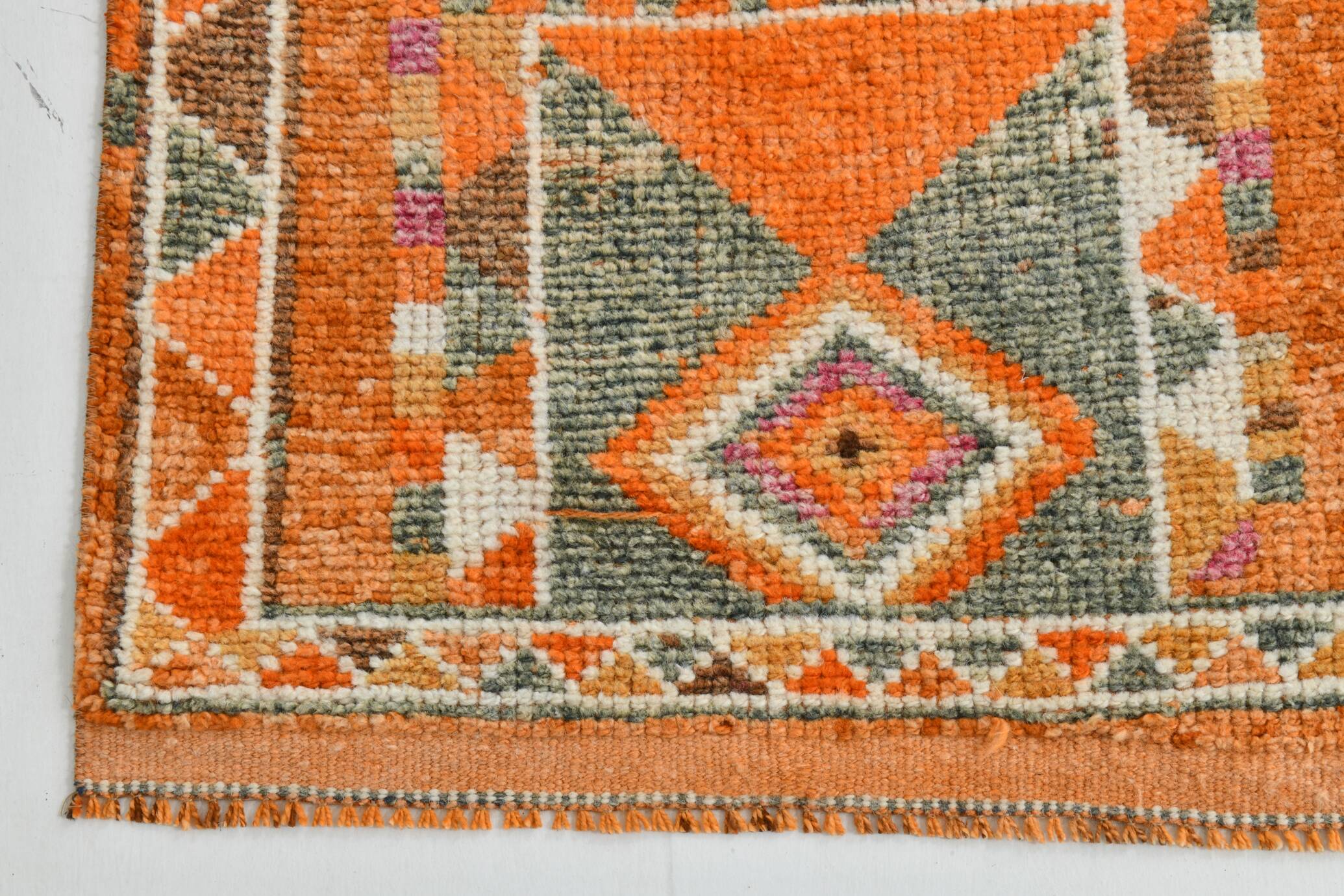 3x13  Long Turkish Vintage Runner Rug, 79x399Cm