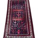 Handmade Afghan rug 190cm x 110cm